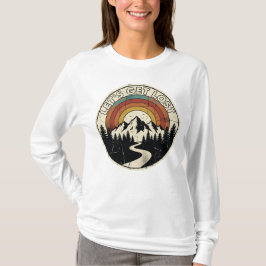 Camiseta Let’s Get Lost Retro Mountain Adventure Outdoor