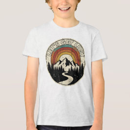 Camiseta Let’s Get Lost Retro Mountain Adventure Outdoor
