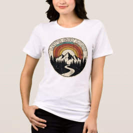 Camiseta Let’s Get Lost Retro Mountain Adventure Outdoor