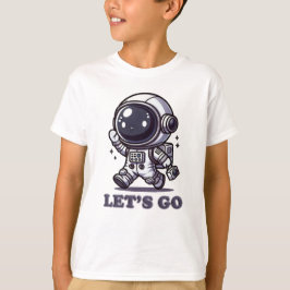 Camiseta Let’s Go – Cute Astronaut Adventure Tee