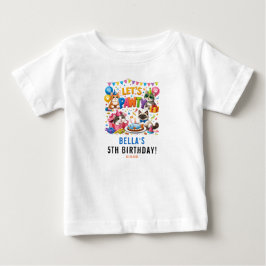 Camiseta Let’s Pawty Cat 5th Birthday | Cute Kitty Birthday