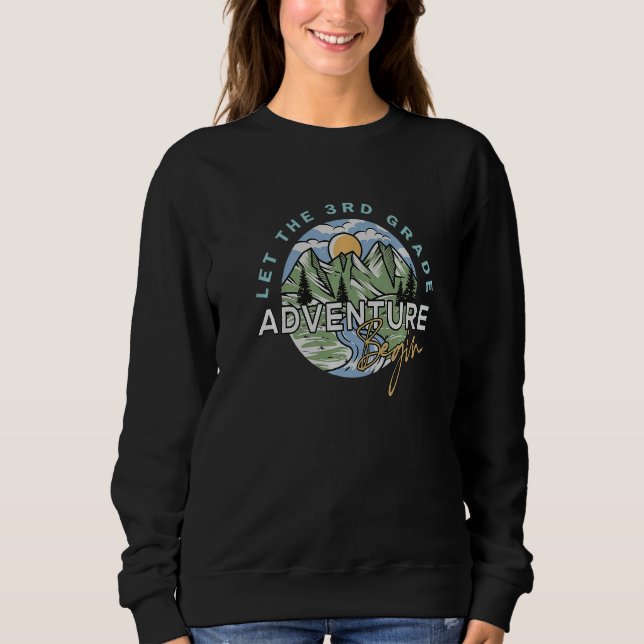 Camiseta Let The 3rd Grade Adventure Begin Third Grade Back (Frente)