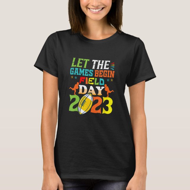 Camiseta Let The Games Begin Field Day 2023 Kids Boys Girls (Frente)