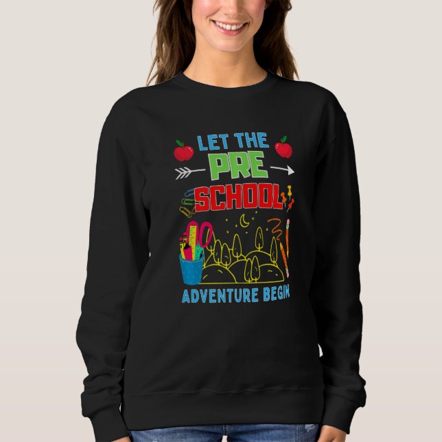 Camiseta Let The Pre K Adventure Begin Fourth Grade Teacher (Frente)