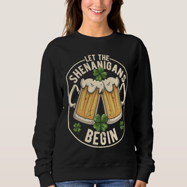 Camiseta Let The Shenanigans Begin  C St Patrick's Day (Frente)