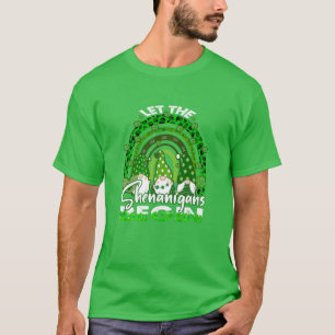 Camiseta Let The Shenanigans Begin Gnome Rainbow St Patrick