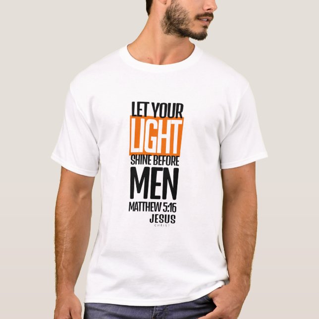 Camiseta Let your light shine (Frente)