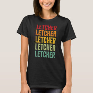 Camiseta Letcher County Rainbow Text