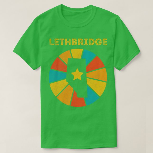 Camiseta Lethbridge Alberta Canada Vintage - Alma em dificu (Frente do Design)