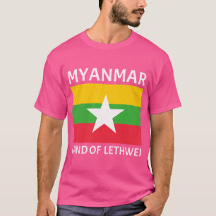Camiseta Lethwei Bandeira De Mianmar