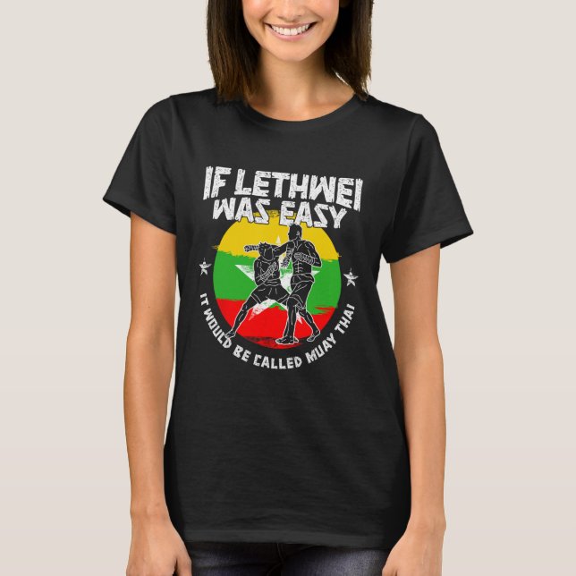 Camiseta Lethwei Instrutor Burmese Boxing Myanmar Boxer Le (Frente)