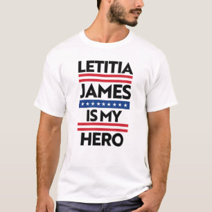 Camiseta Letitia James é meu Herói