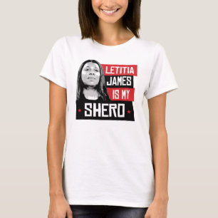Camiseta Letitia James é meu Shero