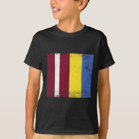 Letônia Design de Bandeira da Ucrânia Orgulho Letã