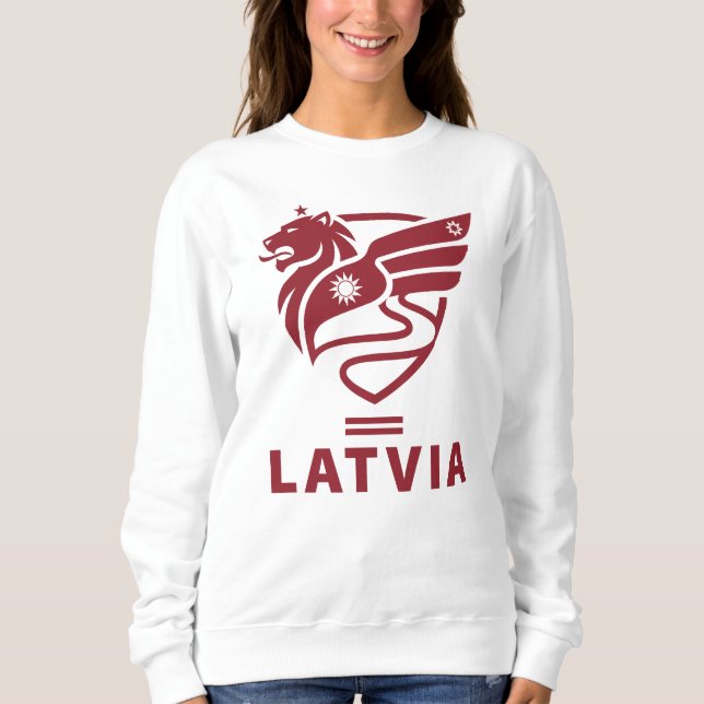 Camiseta Letônia Estado Báltico Norte da Europa (Frente)