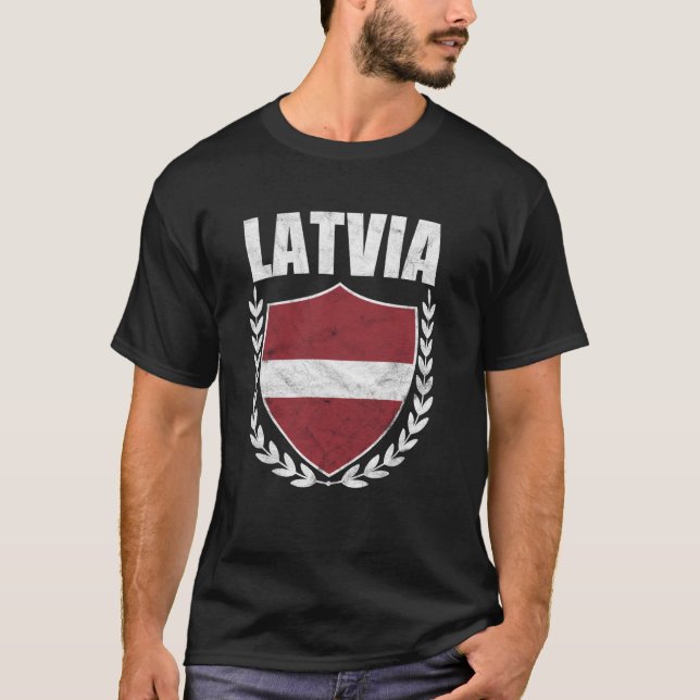 Camiseta Letônia I Letônia (Frente)