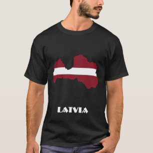 Camiseta LETÓNIA Preto Especial