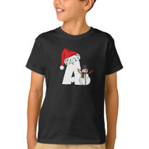 Letra A branca para o Natal