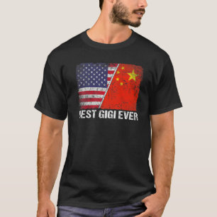 Camiseta Letra-americana Sinalizador China Melhor Gigi Nunc