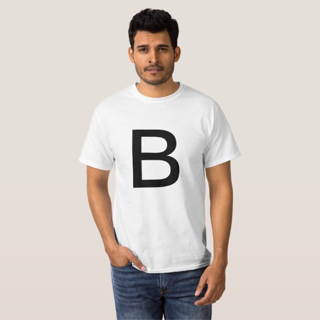 Camiseta Letra B (Frente Completa)