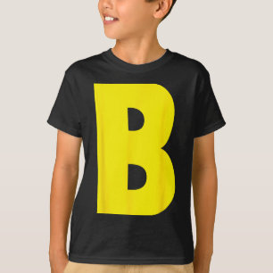 Camiseta Letra B Esquilo Grupo Correspondente Halloween Eng