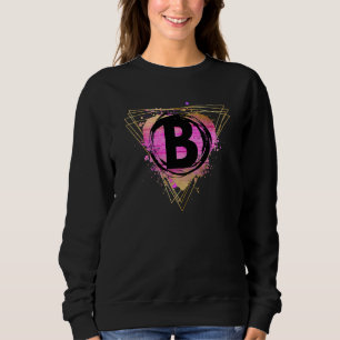 Camiseta Letra B monograma inicial personalizada Deco Cute 