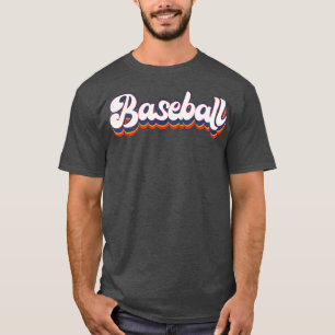Camiseta Letra Baseball Vintage