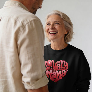 Camiseta Letra Bolha Vermelha Mama Fofa