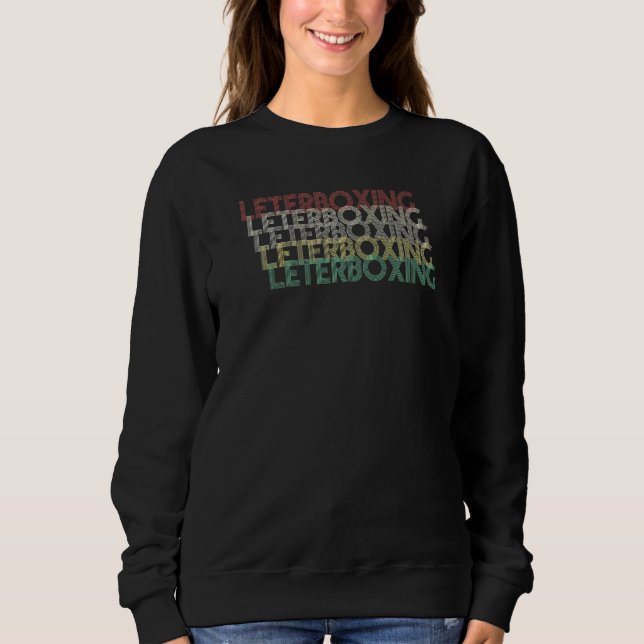 Camiseta Letra-boxe retroativa da Vintage (Frente)