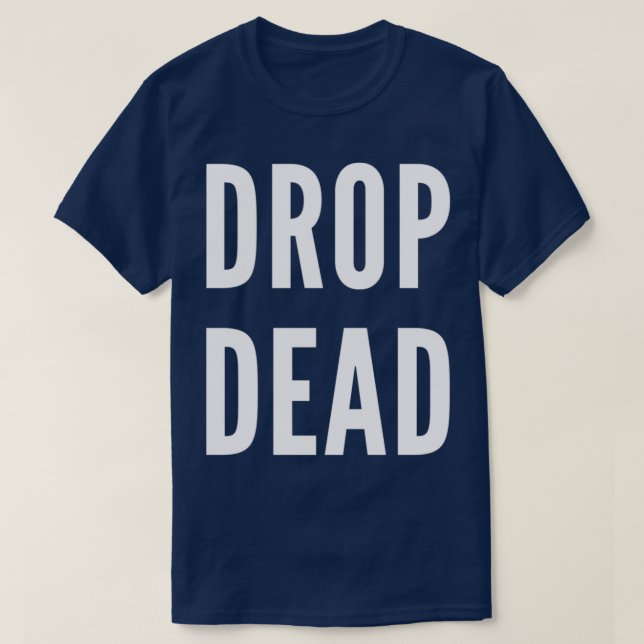 Camiseta Letra branca do Morto de queda (Frente do Design)