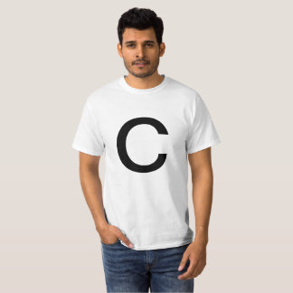 Camiseta Letra C