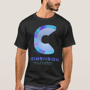 Camiseta Letra C em Tecnologia 3D Moderna e Elegante
