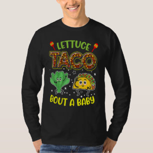 Camiseta Letra De Anúncio Do Bebê Taco Sobre Um Bebê 2