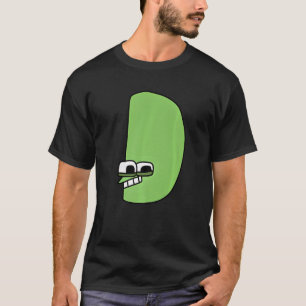Camiseta Letra de Emoção D alfabético Lore