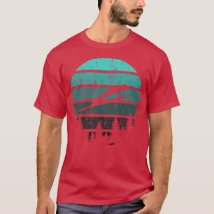 Camiseta Letra de Jumper de Esquema de Esquema