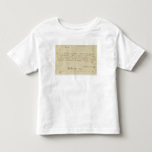 Camiseta Letra de Mozart a um freemason, em janeiro de 1786