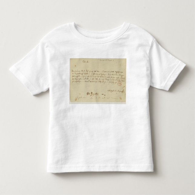 Camiseta Letra de Mozart a um freemason, em janeiro de 1786 (Frente)
