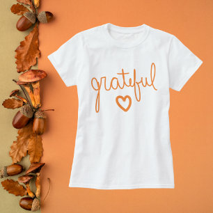 Camiseta Letra de Script Grateful