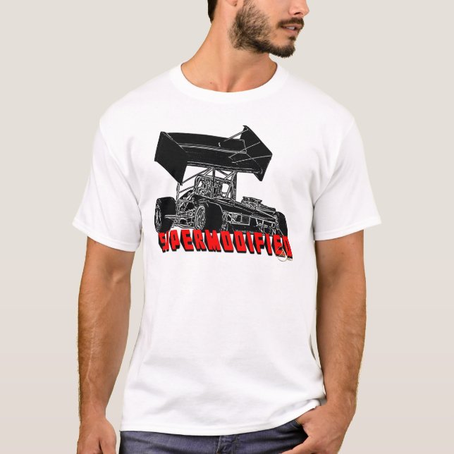 Camiseta Letra de Supermodified w/red (Frente)