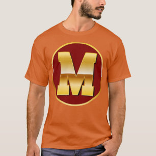 Camiseta Letra Dourada M