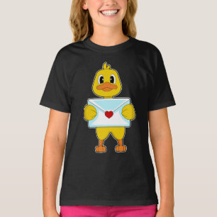 Camiseta Letra Duck Love