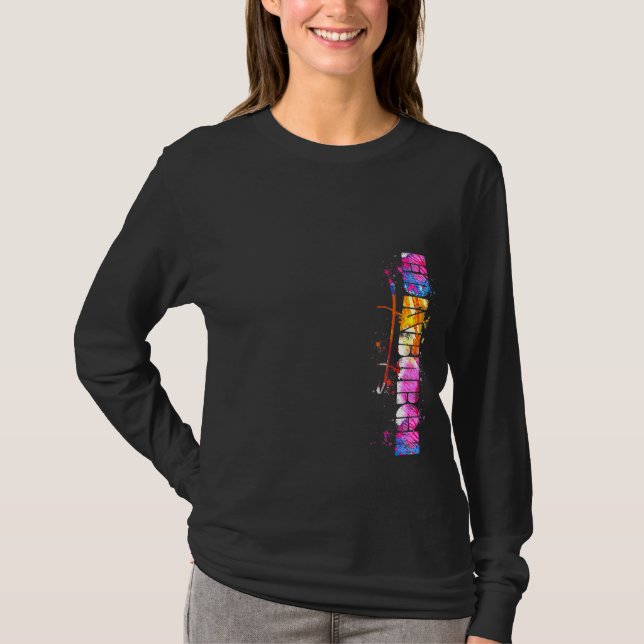 Camiseta Letra Edinburgh Edinburgh Watercolor (Frente)