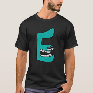 Camiseta Letra Emotiva E alfabeto Lore