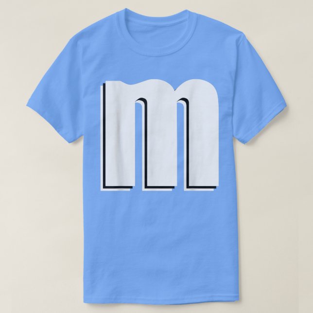 Camiseta Letra Engraçada M Chocolate Candy Halloween Team G (Frente do Design)