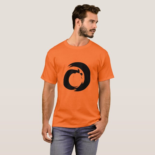 Camiseta Letra Estilizada "A" Monograma Arte Moderna (Frente Completa)