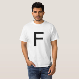 Camiseta Letra F