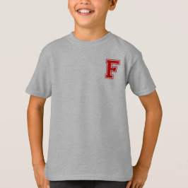 Camiseta Letra F - Nome inicial Alfabeto Monograma