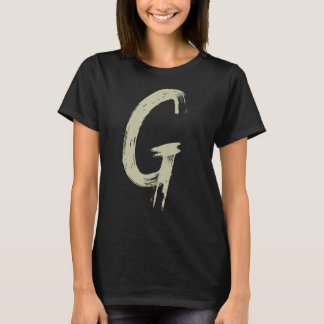 Camiseta Letra G Alfabeto Inicial de Nomes e Palavras Ortog