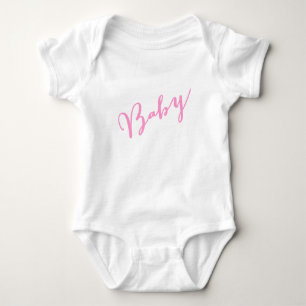 Camiseta Letra Girly Baby Hand Lettered Script
