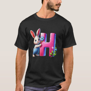 Camiseta Letra H do Alfabeto de Páscoa u2013 Ovo Divertido